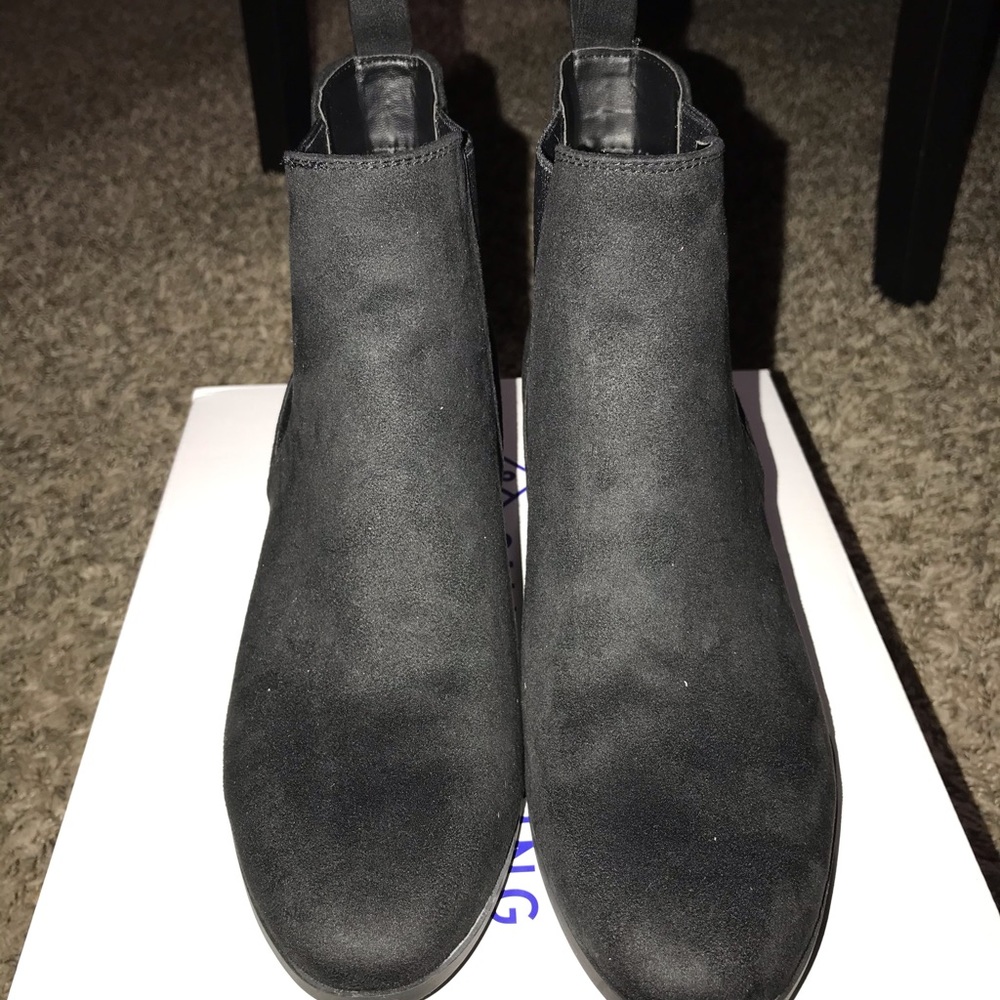 Black ankle boots